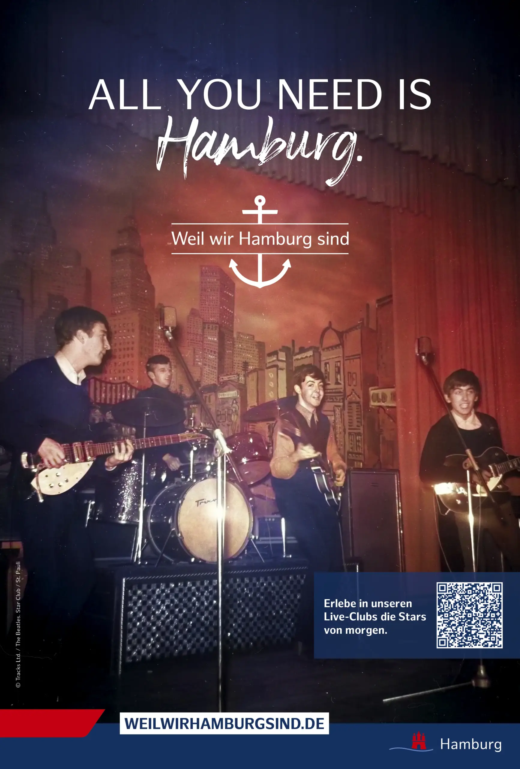 Hamburg Tourismus Flyer Live-Clubs