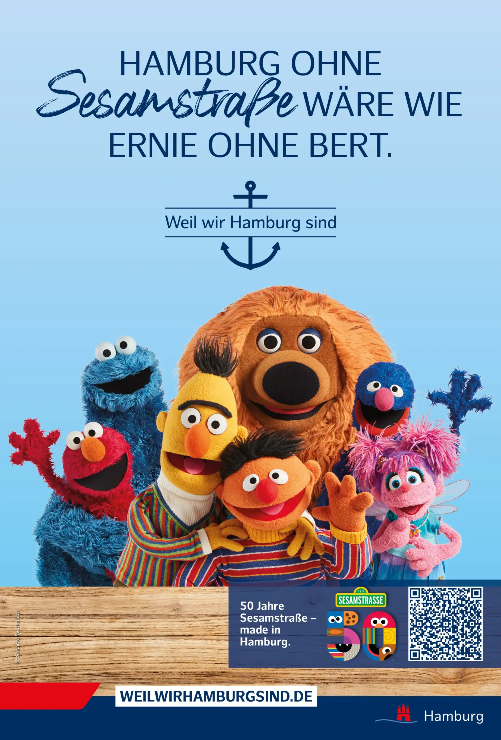 Hamburg Tourismus Flyer Sesamstraße