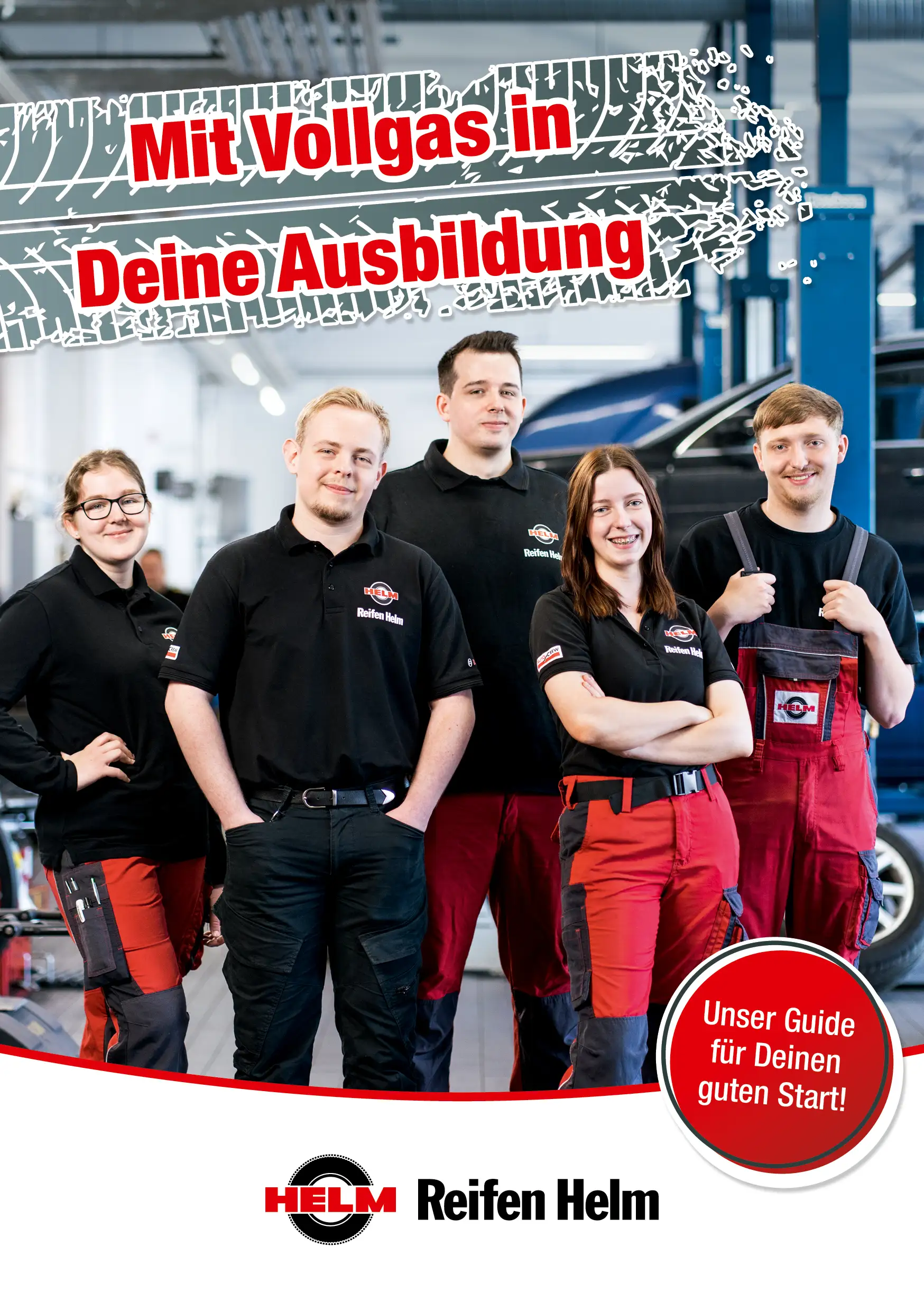 Reifen Helm Ausbildungsflyer
