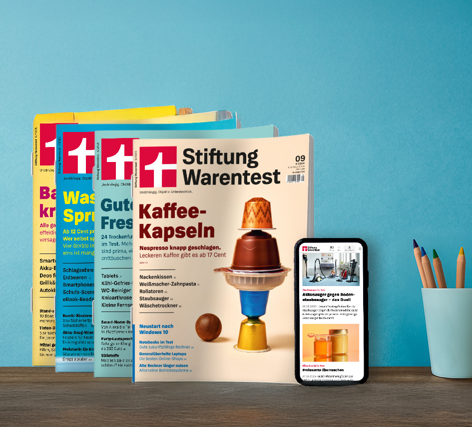 Stiftung Warentest Mockup Zeitschriften