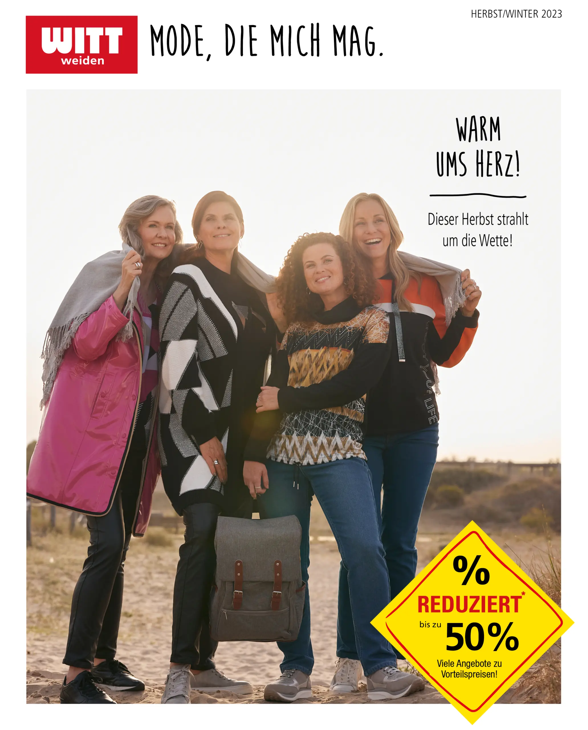 Witt weiden Werbefoto mit vier Damen