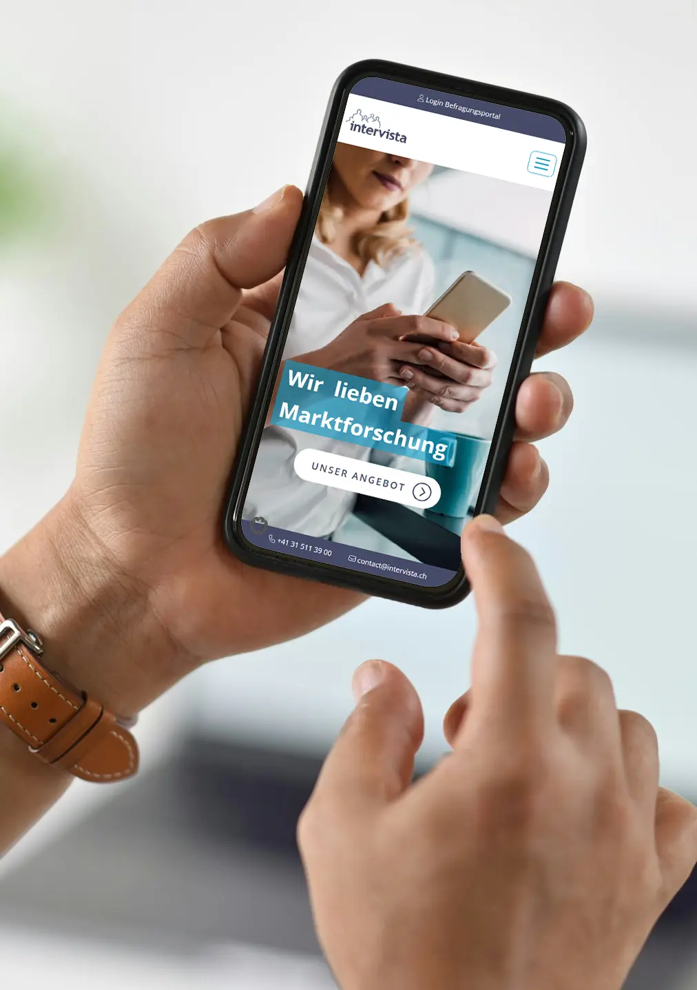 Mockup Intervista Smartphone