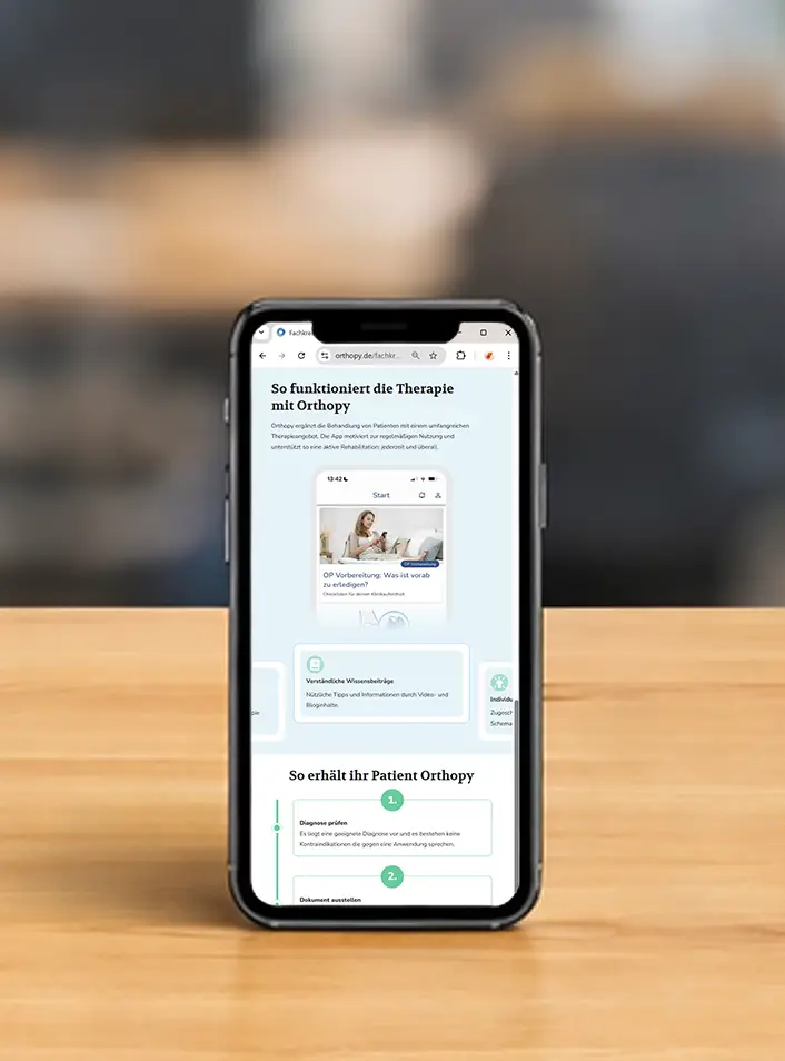 Mockup Orthopy Smartphone