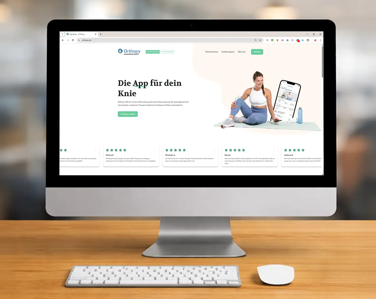 Mockup Orthopy Desktop